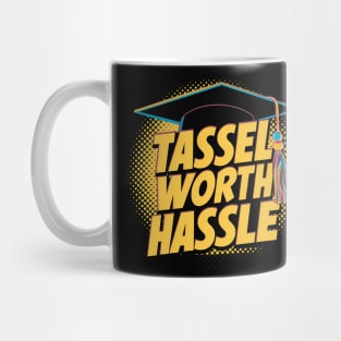 Graduation "Tassel Worth Hassle", Retro Design Mug